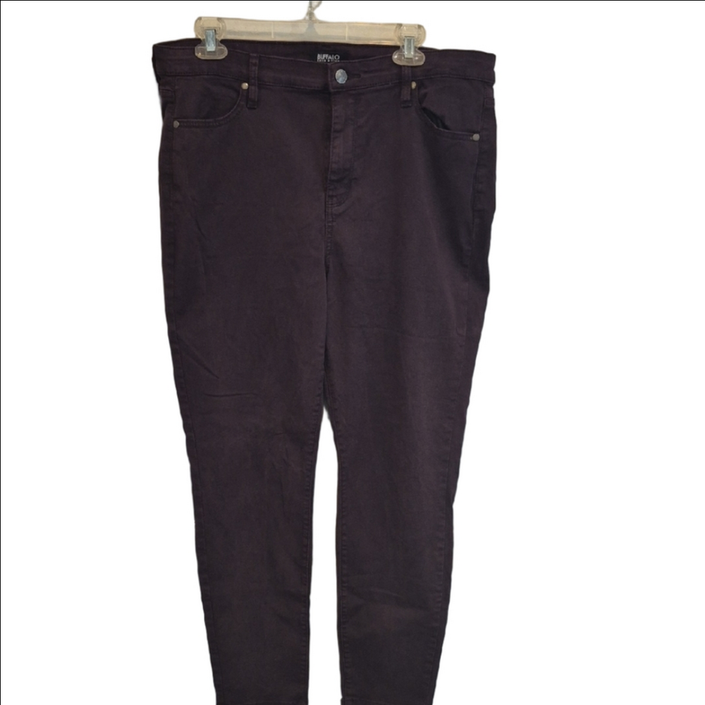 Buffalo David Bitton Hanna High Rise Soft Strech Skiny Jeans In Plum